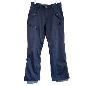 RPZN RipZone Men’s M Ski Snowboarding Pants Blue Waterproof Vent Zip Pockets